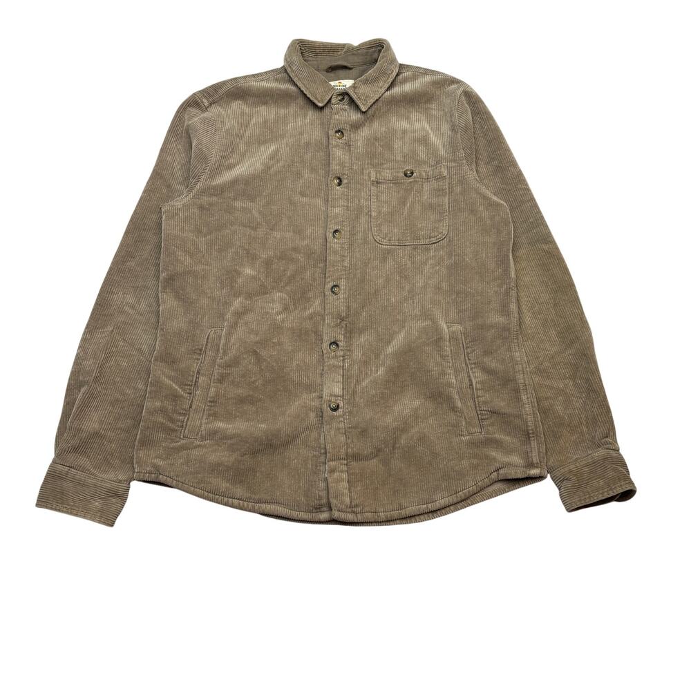 Marine Layer Max Stretch Corduroy Overshirt Jacket Men's M/L Button Up Workwear